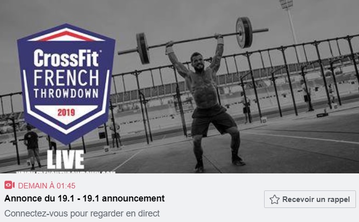 Direct Live Regardez L Annonce Du WOD 19 1 Des CrossFit Open 2019