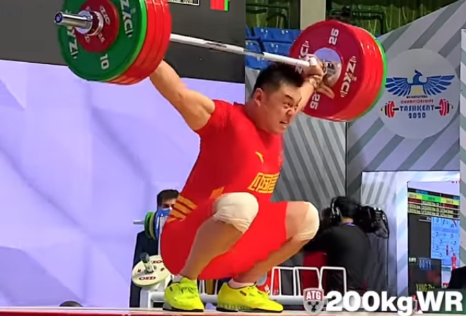 200 kg en snatch et record du monde dans sa catégorie pour Yang Zhe !