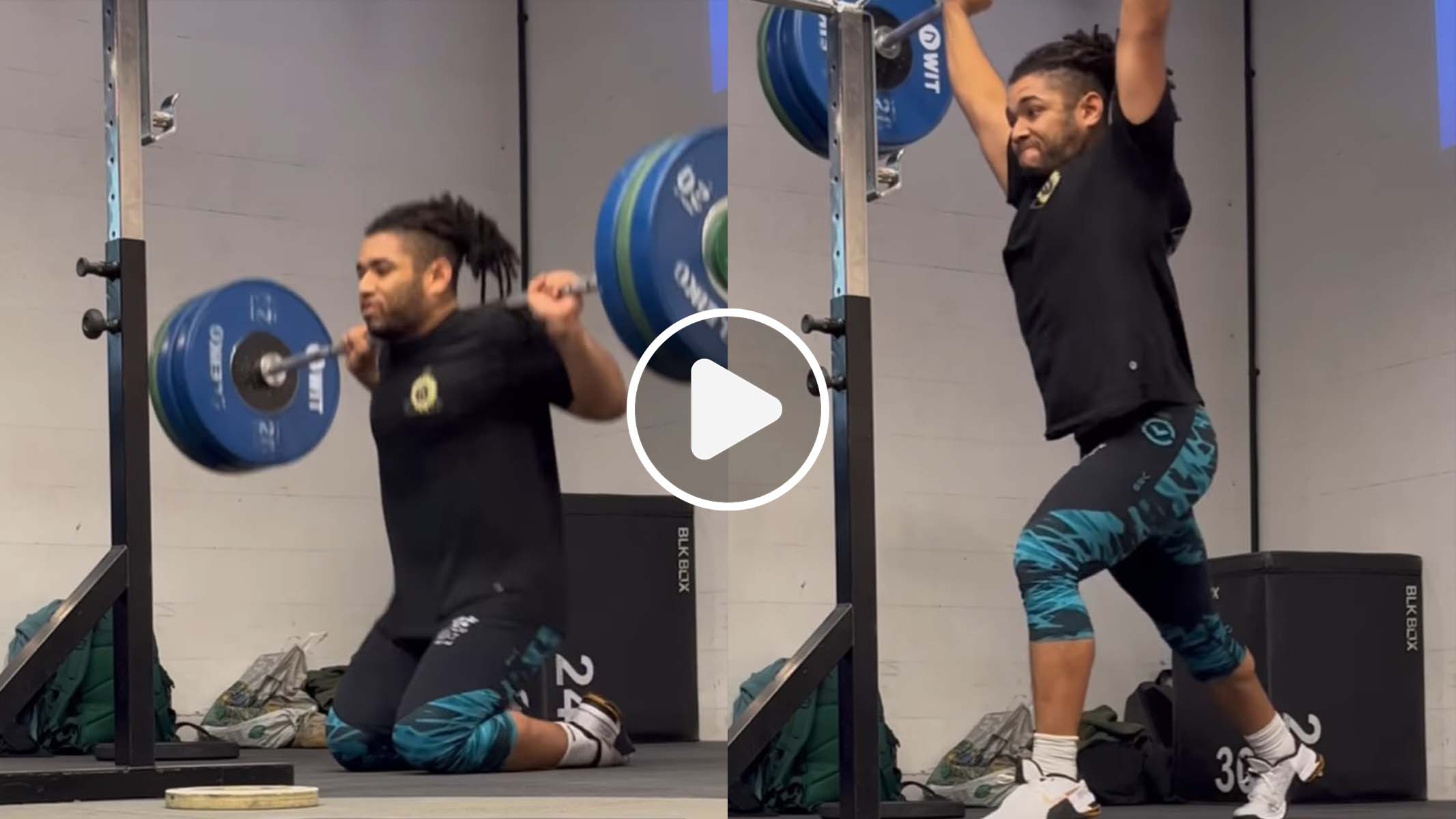 Clean and jerk à 122 kg départ au sol pour Khrys Speed ! Wodnews