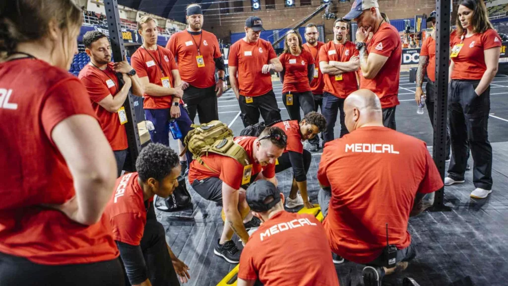 coulisses staff médical, demi-finales CrossFit ® Games