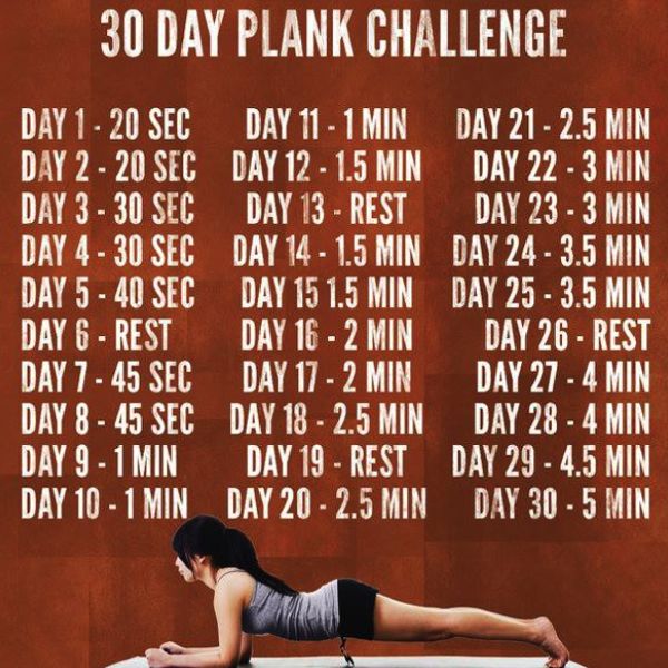 challenge planche 30 jours