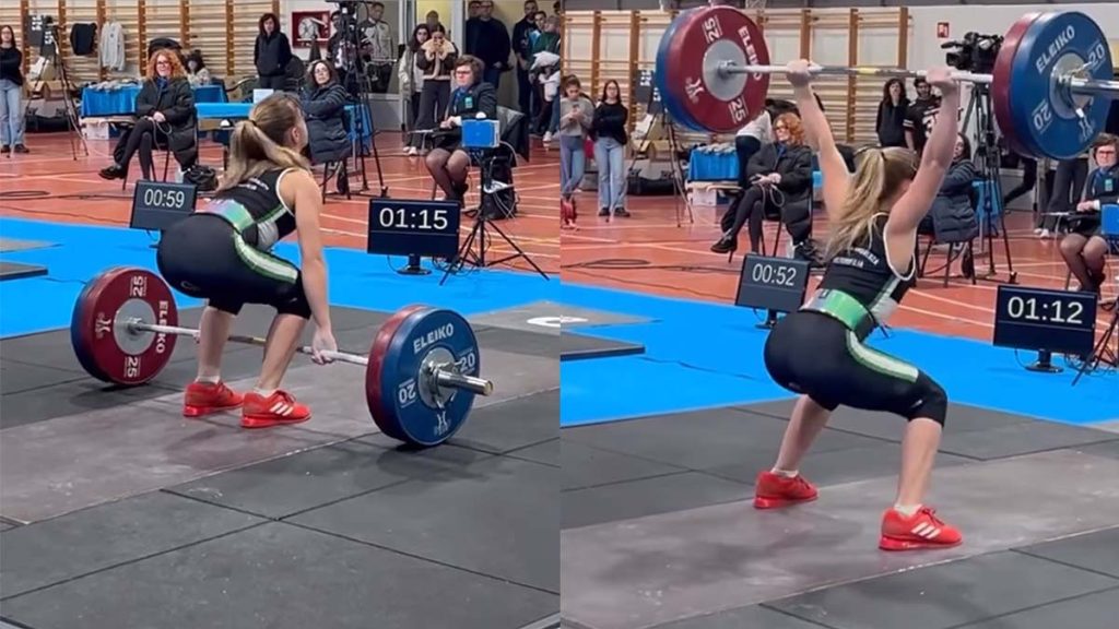 Emily Ibanez record clean and jerk