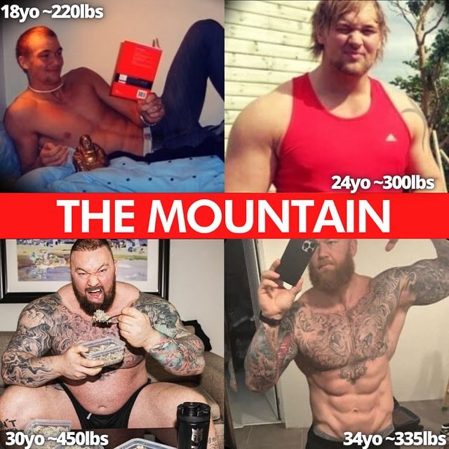 Hafthor Bjornsson et son évolution physique