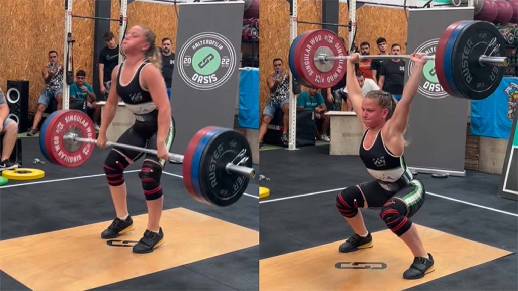 nouveau record personnel au clean and jerk pour Emily Ibanez