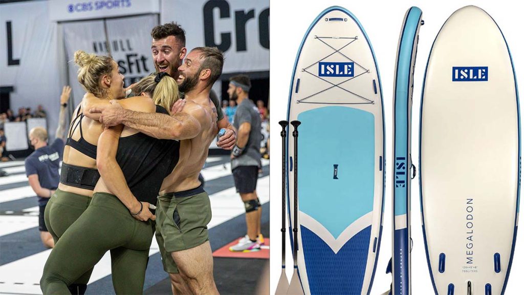 le wod 1 team des crossfit games aura du paddle