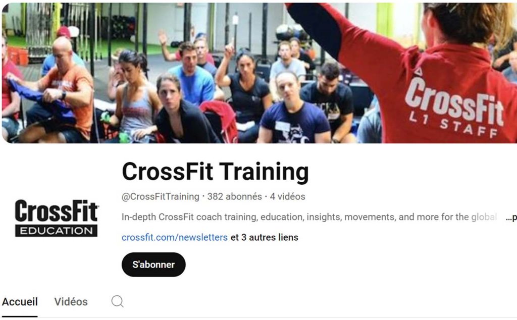 crossfit lance une nouvelle chaine youtube