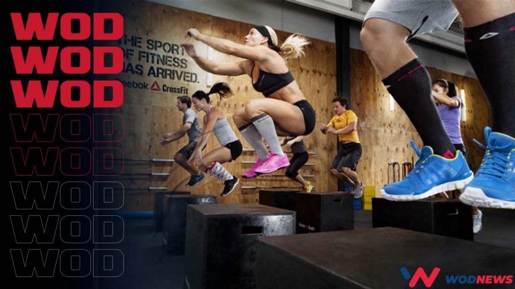 Un wod de crossfit avec des box jumps