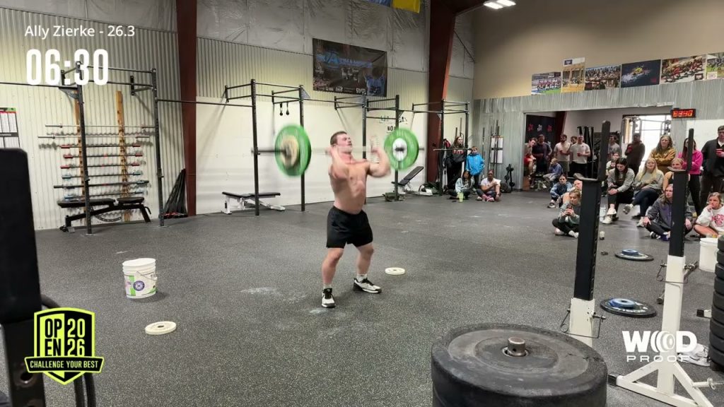Colten Mertens sur le WOD 26.3 de l'open crossfit