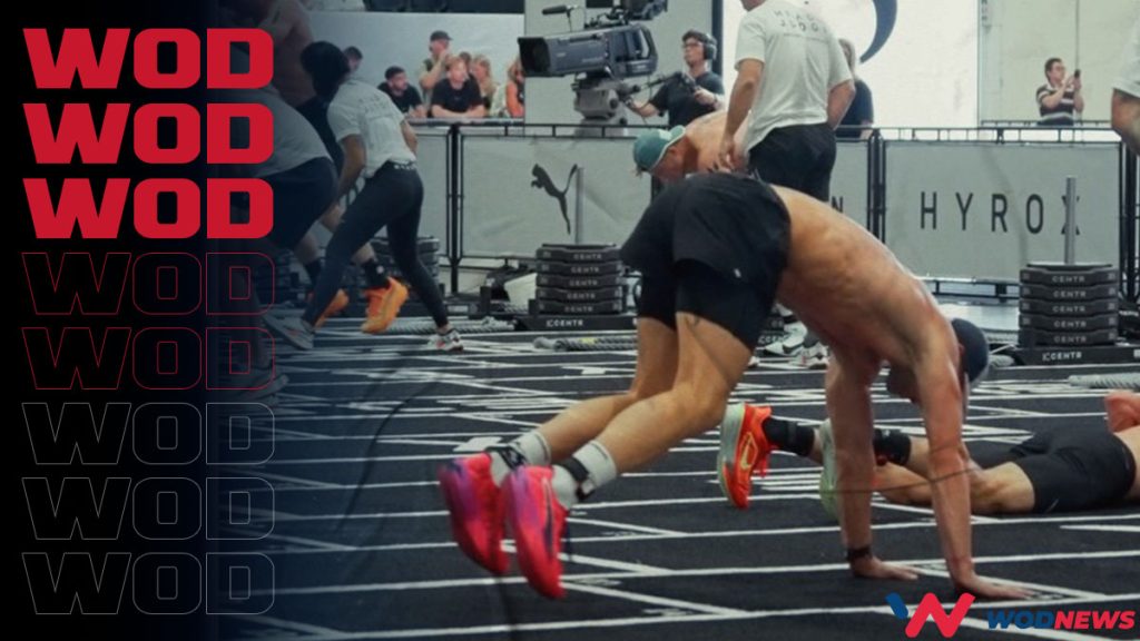 un wod hyrox avec des burpees broad jump