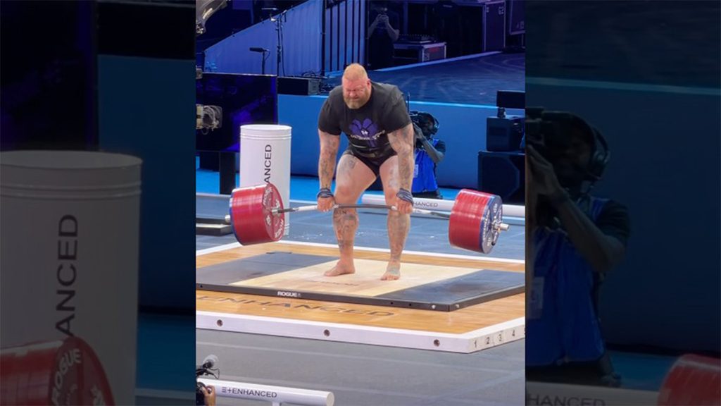 tentative de record du monde de deadlift