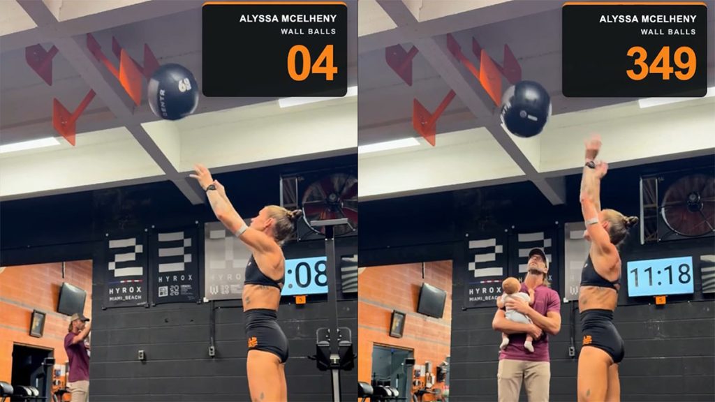 Alyssa McElheny fait 350 wall-balls sans s'arreter hyrox